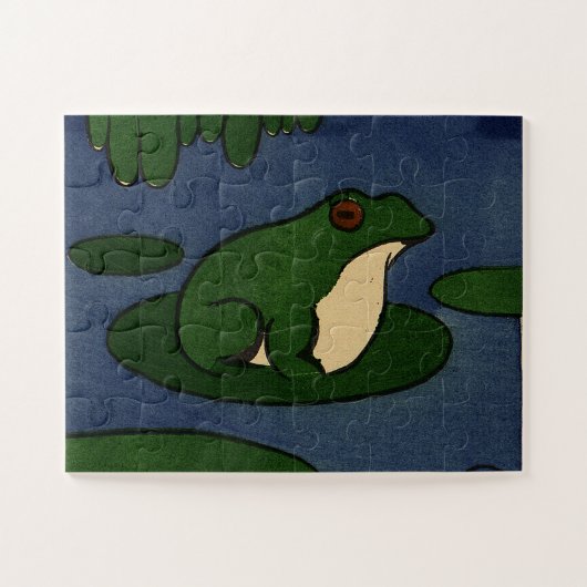 Puzzle Grenouille sur Lily Pad dans l'étang (Horizontal)