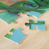 Puzzle Grenouille verte sous Pad Lily (Côté)