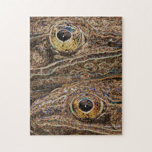 Puzzle Grenouilles léopard Pop Art