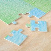Puzzle Grenouilles Toits Vert bleu 4Alex (Côté)