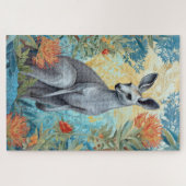 Puzzle Grey Kangaroo en australien Bush (Horizontal)