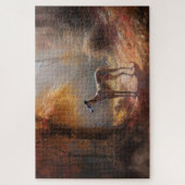 Puzzle Greyhound à l'automne Feuilles automne Inspiration (Vertical)