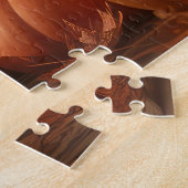 Puzzle Greyhound Chiot Automne Citrouille de plaisir (Côté)