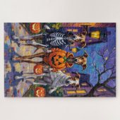 Puzzle Greyhound Trick-or-Treating en costumes d'Hallowee (Horizontal)
