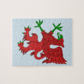 Puzzle Griffin en rouge et vert (Horizontal)