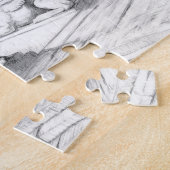 Puzzle Griffins sculpté crayon monochrome Art (Côté)