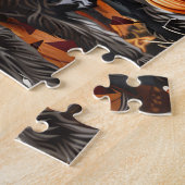 Puzzle Griffon à poil dur pointer Halloween Fantomatique (Côté)