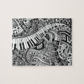 Puzzle Griffonnage de musique classique avec le clavier (Horizontal)