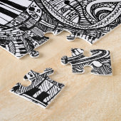 Puzzle Griffonnage de musique classique avec le clavier (Côté)