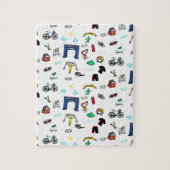 Puzzle Griffonnages de triathlon (Vertical)