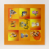 Puzzle Grille de Carré de l'école de photos de famille pe (Horizontal)