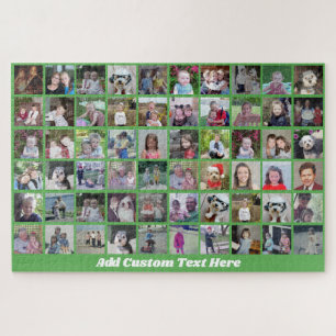 Puzzle Grille de collage de 60 photos - Texte de script -
