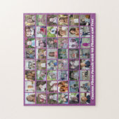 Puzzle Grille de collage photo 48 - Texte de script - vio (Vertical)