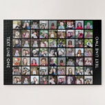 Puzzle Grille de collage photo de 63 Carrés avec texte -<br><div class="desc">Utilisez 63 photos CARRÉS pour créer un collage photo personnel. Cette disposition moderne et propre comprend un bloc de texte dans une police san serif pour ajouter un nom de famille ou un nom. La couleur de l'arrière - plan peut être modifiée dans la zone personnaliser. ***Pour obtenir les meilleurs...</div>