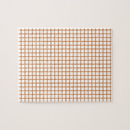 Puzzle Grille orange (Horizontal)