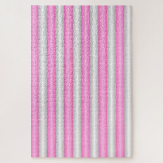 Puzzle Grilles roses néon modernes avec effet 3D (Vertical)