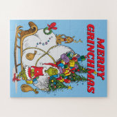 Puzzle Grinch Classique | Grinch & Max avec traîneau (Horizontal)