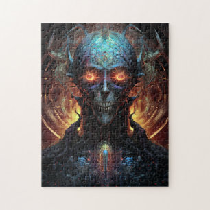 Puzzle Grinning Evil Alien Homme Sci-Fi Art