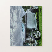 Puzzle Gris Classic Roadster Antique Car (Vertical)