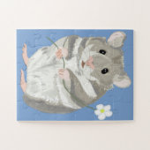 Puzzle gris et blanc Hamster (Horizontal)