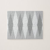 Puzzle gris moderne du milieu du siècle (Horizontal)