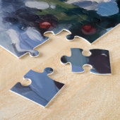 Puzzle Grizzly Bear Emerging from Christmas Slumber Hat (Côté)