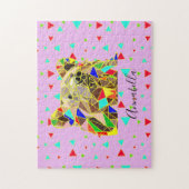 Puzzle Grizzly Bear Rose (Vertical)