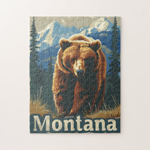 Puzzle Grizzly de l'ours Brown du Montana