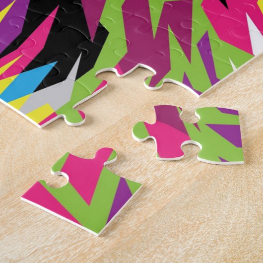 Puzzle Grizzly ours pop art coloré (Côté)