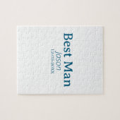 Puzzle groomsman bachelorette party ajouter nom moderne s (Horizontal)