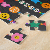 Puzzle Groovy Good Vibes Love Smile Retro Beads (Côté)