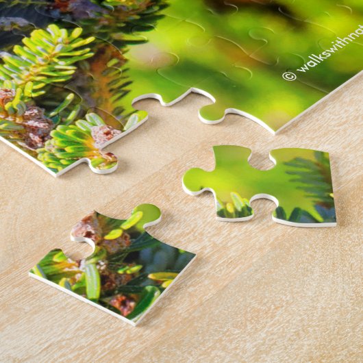 Puzzle Gros Cônes de sapin bleu coréen (Côté)