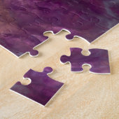 Puzzle Gros plan d'une améthyste violette (Côté)