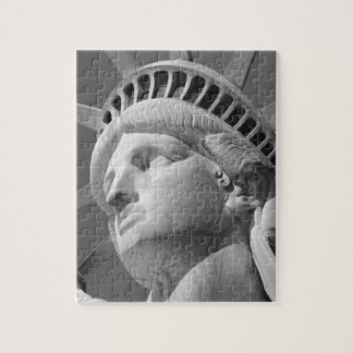 Puzzle Gros plan noir et blanc Statue de la Liberté