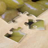 Puzzle Gros plan sur des olives vertes (Côté)