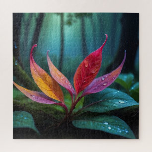 Puzzle Gros plan sur le plante dans la forêt