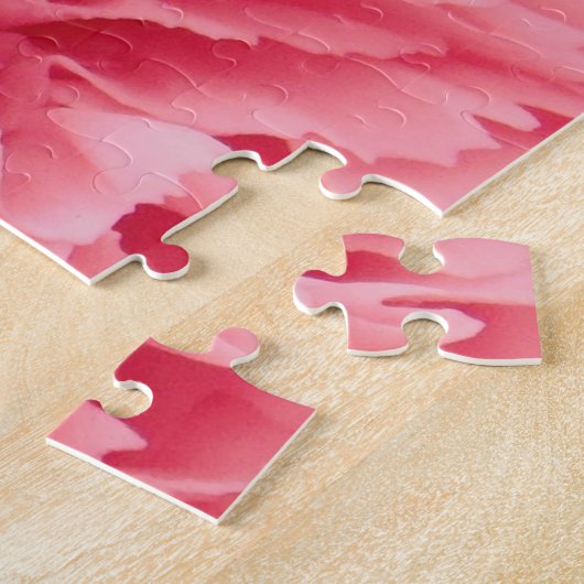 Puzzle Gros plan sur l'oeillet rose (Côté)