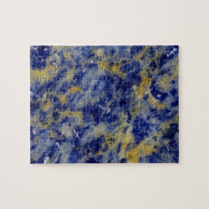 Puzzle Gros plan sur une sodalite bleue
