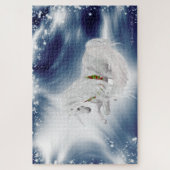 Puzzle Gros - Tempête d'hiver Imaginaire vacances Unicorn (Vertical)