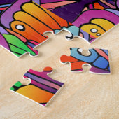 Puzzle Gros yeux et papillons (Côté)
