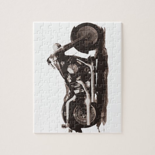 Puzzle Grosse moto classique de garçon (Vertical)