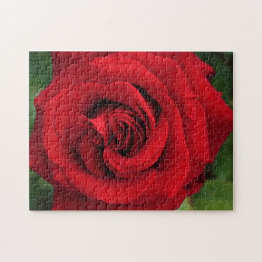 Puzzle Grosse Rose simple presque (Horizontal)