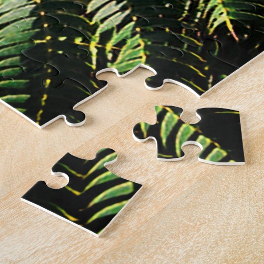 Puzzle Grosses fleurs de mimosa rose (Côté)