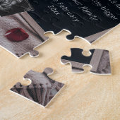 Puzzle Grossesse romantique avec Roses & Teddy (Côté)