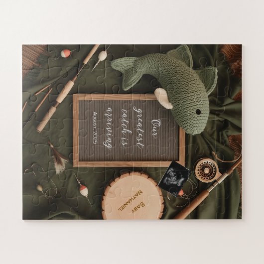 Puzzle Grossesse Rustique À Thème Pêche (Horizontal)