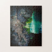 Puzzle Grotte De Bateaux À Airai, Palaos, Micronésie (Vertical)