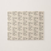 Puzzle Group Chat Cute Bears Pattern (Horizontal)