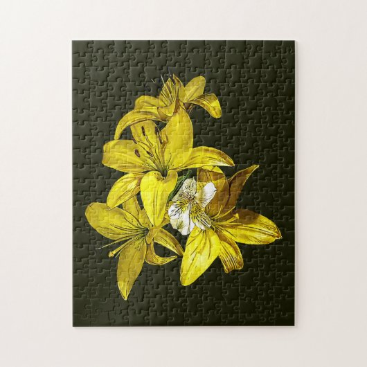 Puzzle Groupe de Lys jaunes (Vertical)
