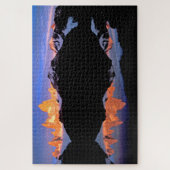 Puzzle Groupe Fitz Roy reflété dans les lacs glaciaires (Vertical)