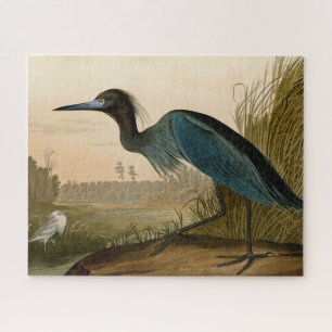 Puzzle Grue bleue Héron Impression Audubon Art côtier